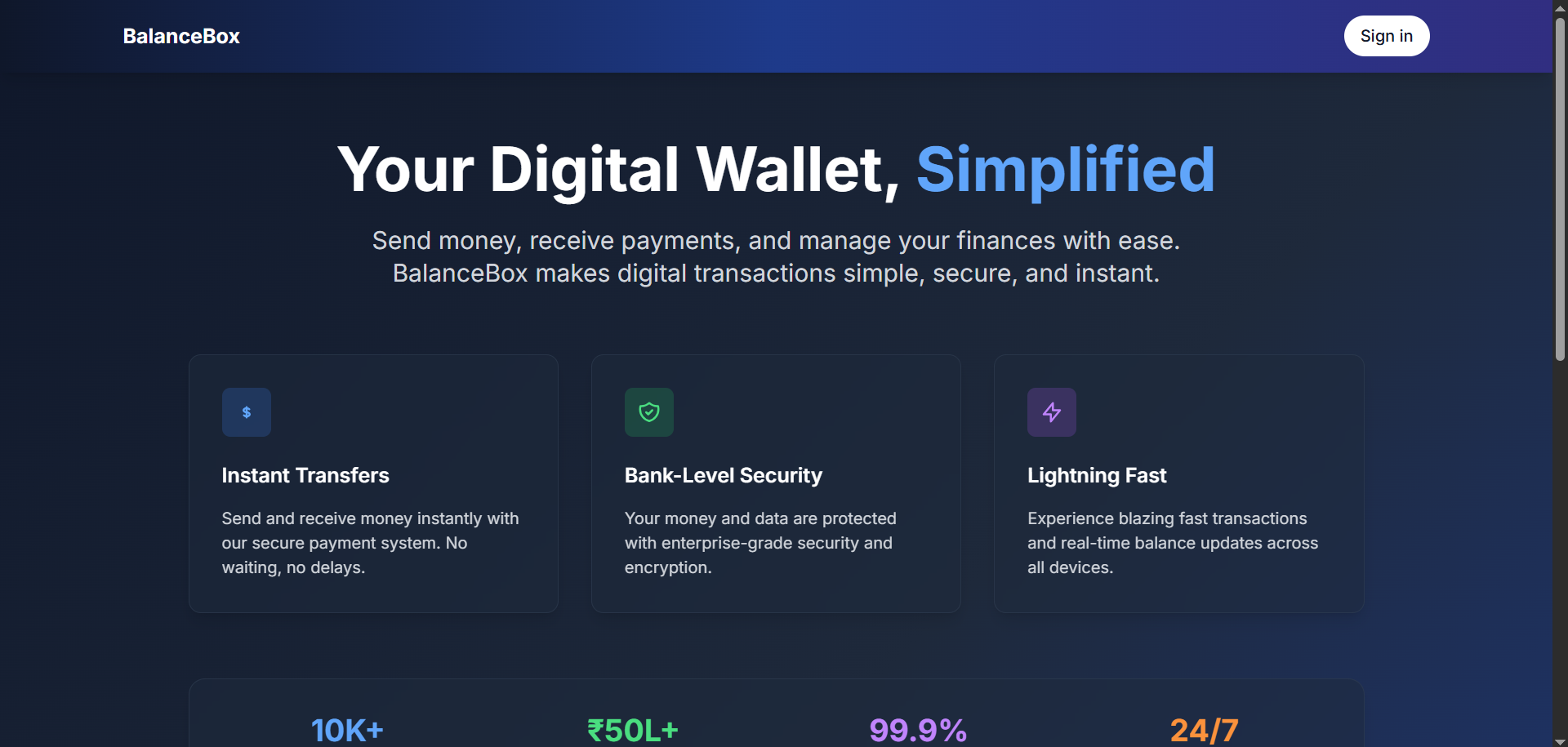 BalanceBox Wallet