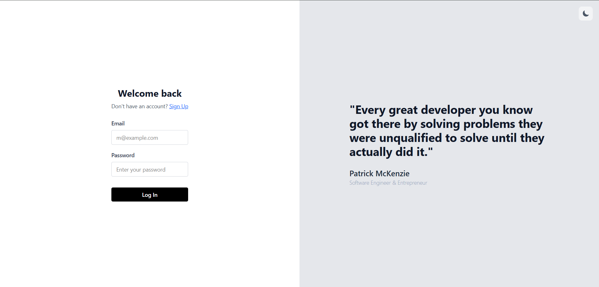 User Authentication with Motivational Quote